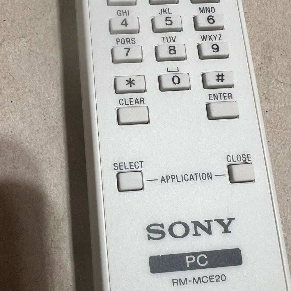 Sony RM-MCE20 PC Remote Control White Media Center Controller